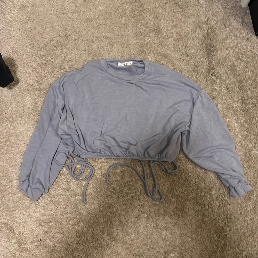 Molly green, grey, long sleeve shirt, size XS